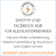Abmahnsichere Shopify und Facebook AGB für Kleinunternehmer von der IT-Recht Kanzlei