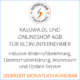 Abmahnsichere kasuwa.de und Onlineshop AGB für Kleinunternehmer von der IT-Recht Kanzlei
