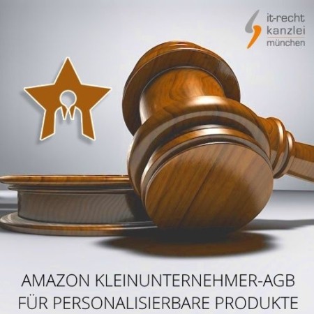 AGB für Amazon, personalisierbare Produkte inklusive Update-Service der IT-Recht Kanzlei