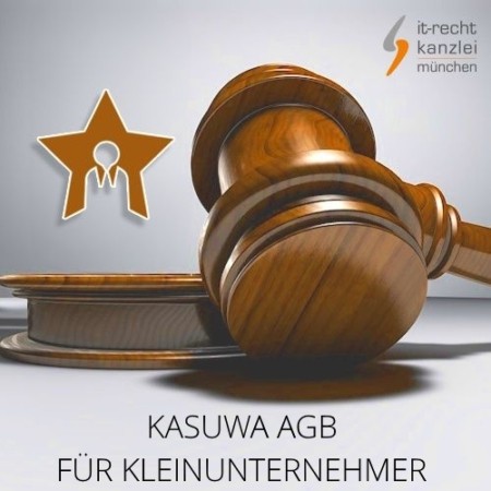 Kleinunternehmer AGB für Kasuwa inklusive Update-Service der IT-Recht Kanzlei