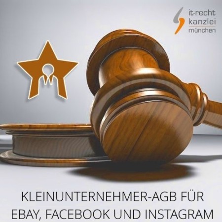 AGB für Ebay, Facebook und Instagram inklusive Update-Service der IT-Recht Kanzlei